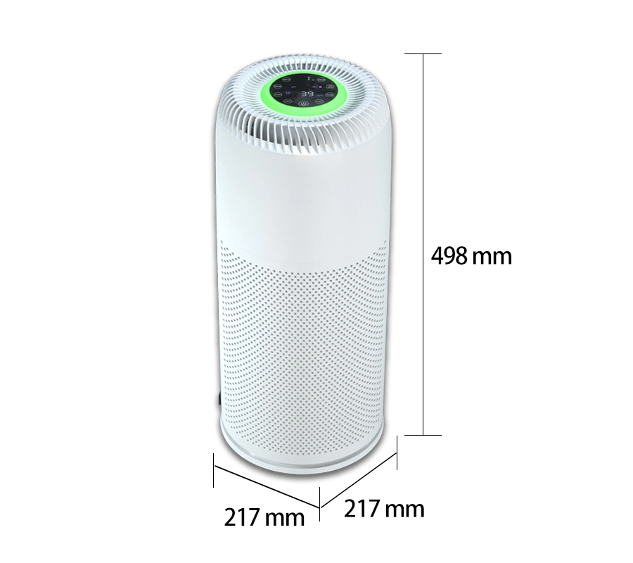 Dust Cigar Smoke Removal 200m3/H Indoor Anion UV HEPA Filter Smart Air Purifier for Apartment